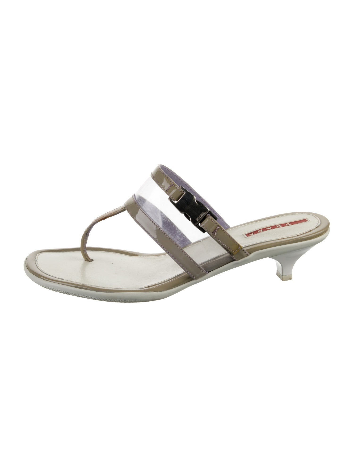 Prada Sport Late 1990's - Early 2000's Patent Leather Slides
